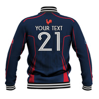 Custom France Rugby Baseball Jacket Allez Les Bleus Go World Cup 2023 LT9 - Wonder Print Shop