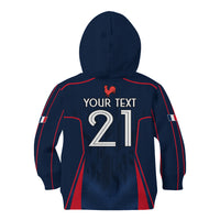 Custom France Rugby Kid Hoodie Allez Les Bleus Go World Cup 2023 - Wonder Print Shop