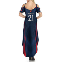 Custom France Rugby Summer Maxi Dress Allez Les Bleus Go World Cup 2023 - Wonder Print Shop