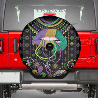 Mardi Gras Lips Queen Beads Spare Tire Cover - Wonder Print Shop