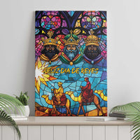Epiphany Three Kings Day Canvas Wall Art Stained Glass Window Style