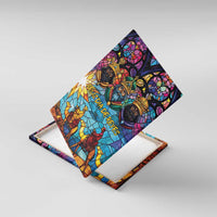 Epiphany Three Kings Day Canvas Wall Art Stained Glass Window Style