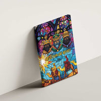 Epiphany Three Kings Day Canvas Wall Art Stained Glass Window Style