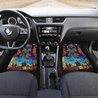 Epiphany Three Kings Day Car Mats Stained Glass Window Style