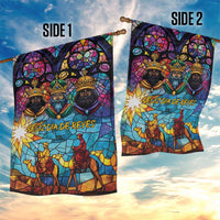 Epiphany Three Kings Day Garden Flag Stained Glass Window Style - Wonder Print Shop