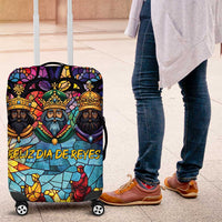 Epiphany Three Kings Day Luggage Cover Stained Glass Window Style - Wonder Print Shop
