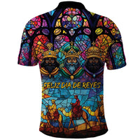 Epiphany Three Kings Day Polo Shirt Stained Glass Window Style - Wonder Print Shop