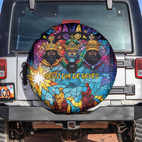 Epiphany Three Kings Day Spare Tire Cover Stained Glass Window Style - Wonder Print Shop
