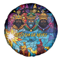 Epiphany Three Kings Day Spare Tire Cover Stained Glass Window Style - Wonder Print Shop