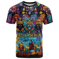 Epiphany Three Kings Day T Shirt Stained Glass Window Style - Wonder Print Shop