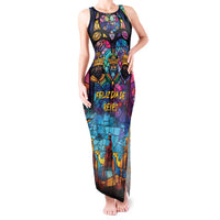 Epiphany Three Kings Day Tank Maxi Dress Stained Glass Window Style - Wonder Print Shop