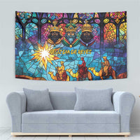 Epiphany Three Kings Day Tapestry Stained Glass Window Style - Wonder Print Shop