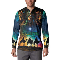 Feliz Dia De Reyes Three Kings Day Button Sweatshirt Happy Epiphany Day