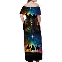 Feliz Dia De Reyes Three Kings Day Family Matching Off Shoulder Maxi Dress and Hawaiian Shirt Happy Epiphany Day LT9 - Wonder Print Shop