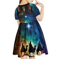 Feliz Dia De Reyes Three Kings Day Kid Short Sleeve Dress Happy Epiphany Day - Wonder Print Shop