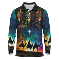 Feliz Dia De Reyes Three Kings Day Long Sleeve Polo Shirt Happy Epiphany Day - Wonder Print Shop