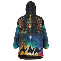 Feliz Dia De Reyes Three Kings Day Wearable Blanket Hoodie Happy Epiphany Day - Wonder Print Shop