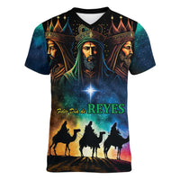 Feliz Dia De Reyes Three Kings Day Women V-Neck T-Shirt Happy Epiphany Day - Wonder Print Shop