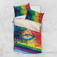 Beautiful Rainbow Lips Kiss Bedding Set LGBTQ Same Love Same Rights