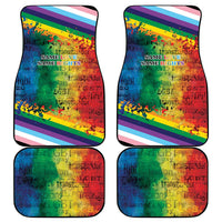 Beautiful Rainbow Lips Kiss Car Mats LGBTQ Same Love Same Rights