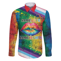 Beautiful Rainbow Lips Kiss Family Matching Tank Maxi Dress and Hawaiian Shirt LGBTQ Same Love Same Rights - Wonder Print Shop