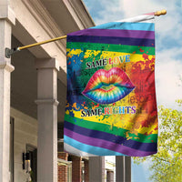 Beautiful Rainbow Lips Kiss Garden Flag LGBTQ Same Love Same Rights - Wonder Print Shop
