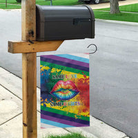 Beautiful Rainbow Lips Kiss Garden Flag LGBTQ Same Love Same Rights - Wonder Print Shop