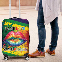 Beautiful Rainbow Lips Kiss Luggage Cover LGBTQ Same Love Same Rights - Wonder Print Shop
