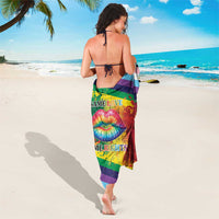 Beautiful Rainbow Lips Kiss Sarong LGBTQ Same Love Same Rights - Wonder Print Shop