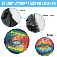 Beautiful Rainbow Lips Kiss Spare Tire Cover LGBTQ Same Love Same Rights - Wonder Print Shop