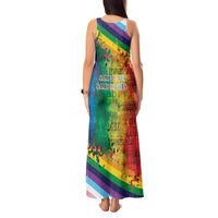 Beautiful Rainbow Lips Kiss Tank Maxi Dress LGBTQ Same Love Same Rights - Wonder Print Shop