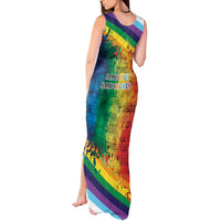 Beautiful Rainbow Lips Kiss Tank Maxi Dress LGBTQ Same Love Same Rights - Wonder Print Shop