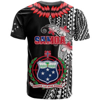 Polynesian Pride Samoa T Shirt Ula Fala Mix Samoan Tribal Black Version - Wonder Print Shop