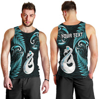 personalised-new-zealand-men-tank-top-aotearoa-silver-fern-with-manaia-maori-unique-turquoise
