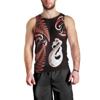 personalised-new-zealand-men-tank-top-aotearoa-silver-fern-with-manaia-maori-unique-red