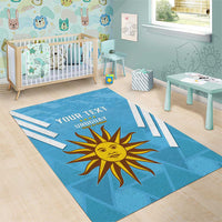 Custom Uruguay Football Area Rug 2024 Vamos La Celeste - Wonder Print Shop