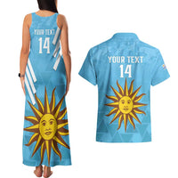 Custom Uruguay Football Couples Matching Tank Maxi Dress and Hawaiian Shirt 2024 Vamos La Celeste - Wonder Print Shop