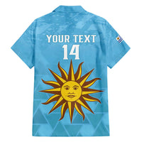 Custom Uruguay Football Family Matching Long Sleeve Bodycon Dress and Hawaiian Shirt 2024 Vamos La Celeste - Wonder Print Shop