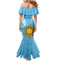 Custom Uruguay Football Family Matching Mermaid Dress and Hawaiian Shirt 2024 Vamos La Celeste - Wonder Print Shop