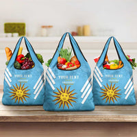Custom Uruguay Football Grocery Bag Vamos La Celeste