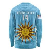 Custom Uruguay Football Long Sleeve Shirt 2024 Vamos La Celeste - Wonder Print Shop