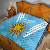 Custom Uruguay Football Quilt 2024 Vamos La Celeste - Wonder Print Shop