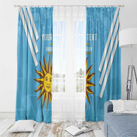 Custom Uruguay Football Window Curtain 2024 Vamos La Celeste - Wonder Print Shop