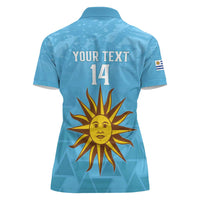 Custom Uruguay Football Women Polo Shirt 2024 Vamos La Celeste - Wonder Print Shop
