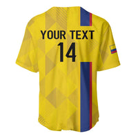 Custom Colombia Football Baseball Jersey 2024 Vamos La Tricolor - Yellow - Wonder Print Shop
