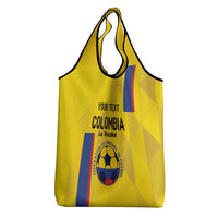 Custom Colombia Football Grocery Bag Vamos La Tricolor - Yellow