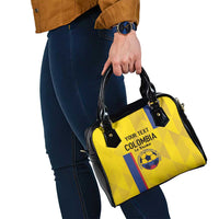 Custom Colombia Football Shoulder Handbag 2024 Vamos La Tricolor - Yellow
