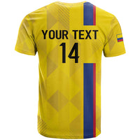 Custom Colombia Football T Shirt 2024 Vamos La Tricolor - Yellow - Wonder Print Shop