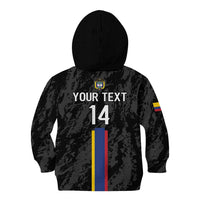 Custom Colombia Football Kid Hoodie 2024 Vamos La Tricolor - Black - Wonder Print Shop