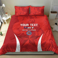Custom Chile Football Bedding Set 2024 Vamos La Roja - Red - Wonder Print Shop